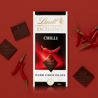 شکلات تلخ فلفلی لینت 100 گرم Lindt Excellence
