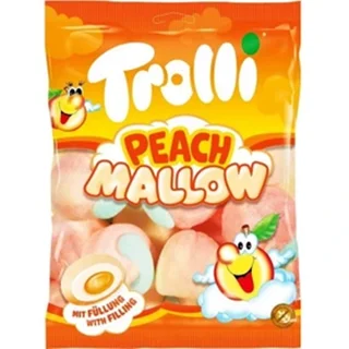 مارشمالو ترولی طعم هلو 150 گرم Trolli Peach Mallow