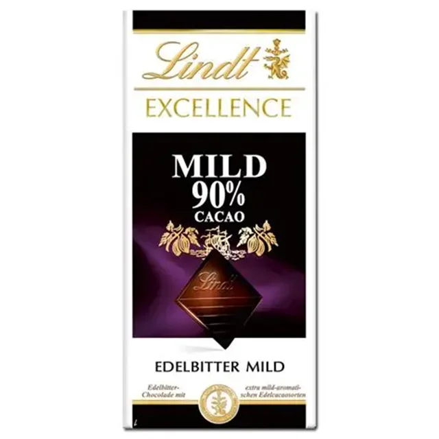 شکلات تلخ لینت 90 درصد 100 گرم Lindt Excellence Edelbitter Mild