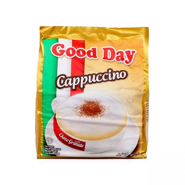 کاپوچینو فوری گود دی اصل با شوکو گرانول بسته 20 عددی - Good Day Cappuccino