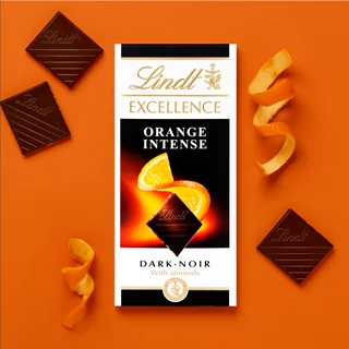 شکلات تلخ پرتقالی لینت 100 گرم Lindt Excellence