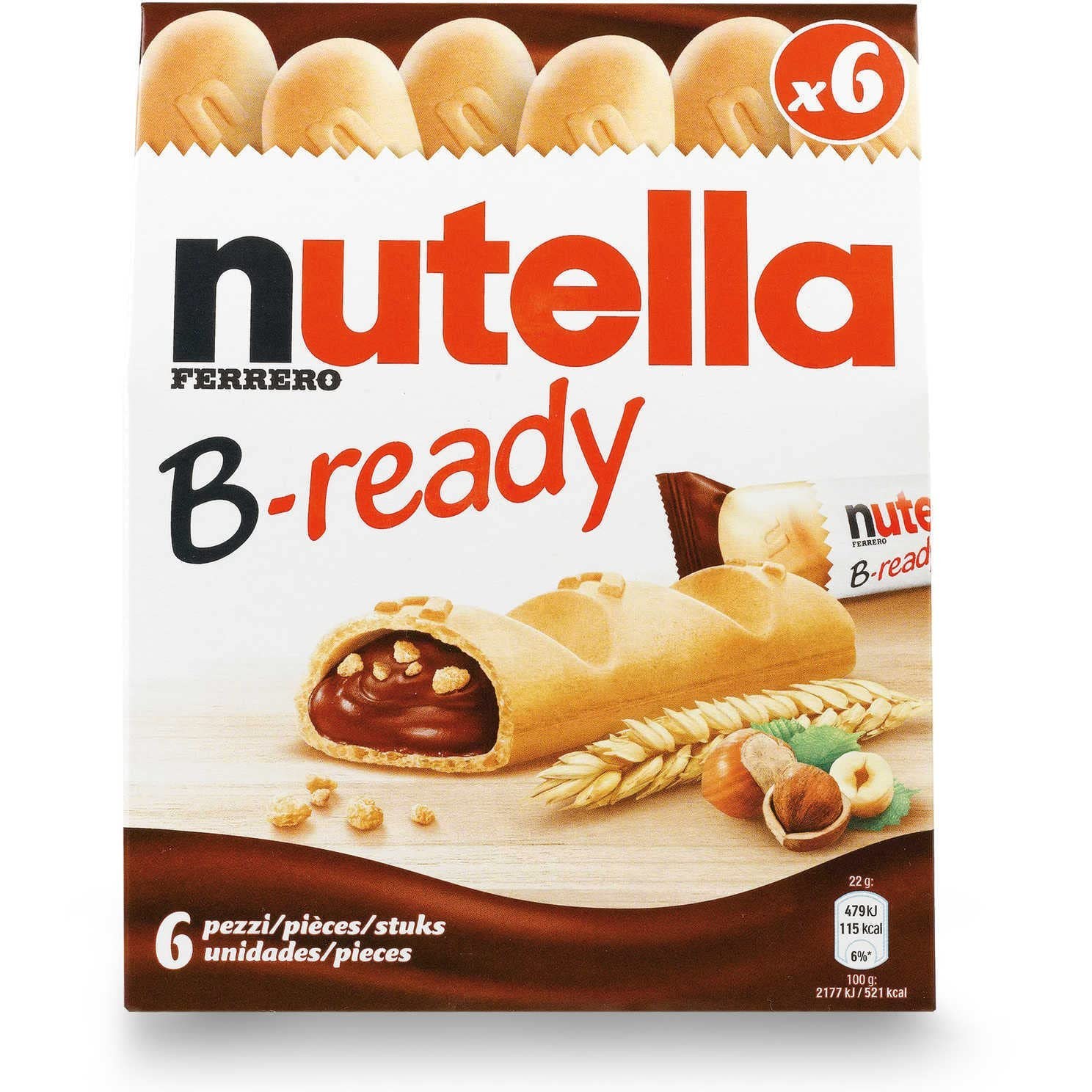 نوتلا بی ردی 6 تایی 132 گرم  Nutella B-Ready