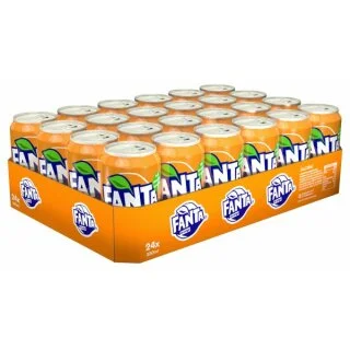 نوشابه آلمانی فانتا با طعم پرتقال 330 میل Fanta Orange بسته 24 عددی