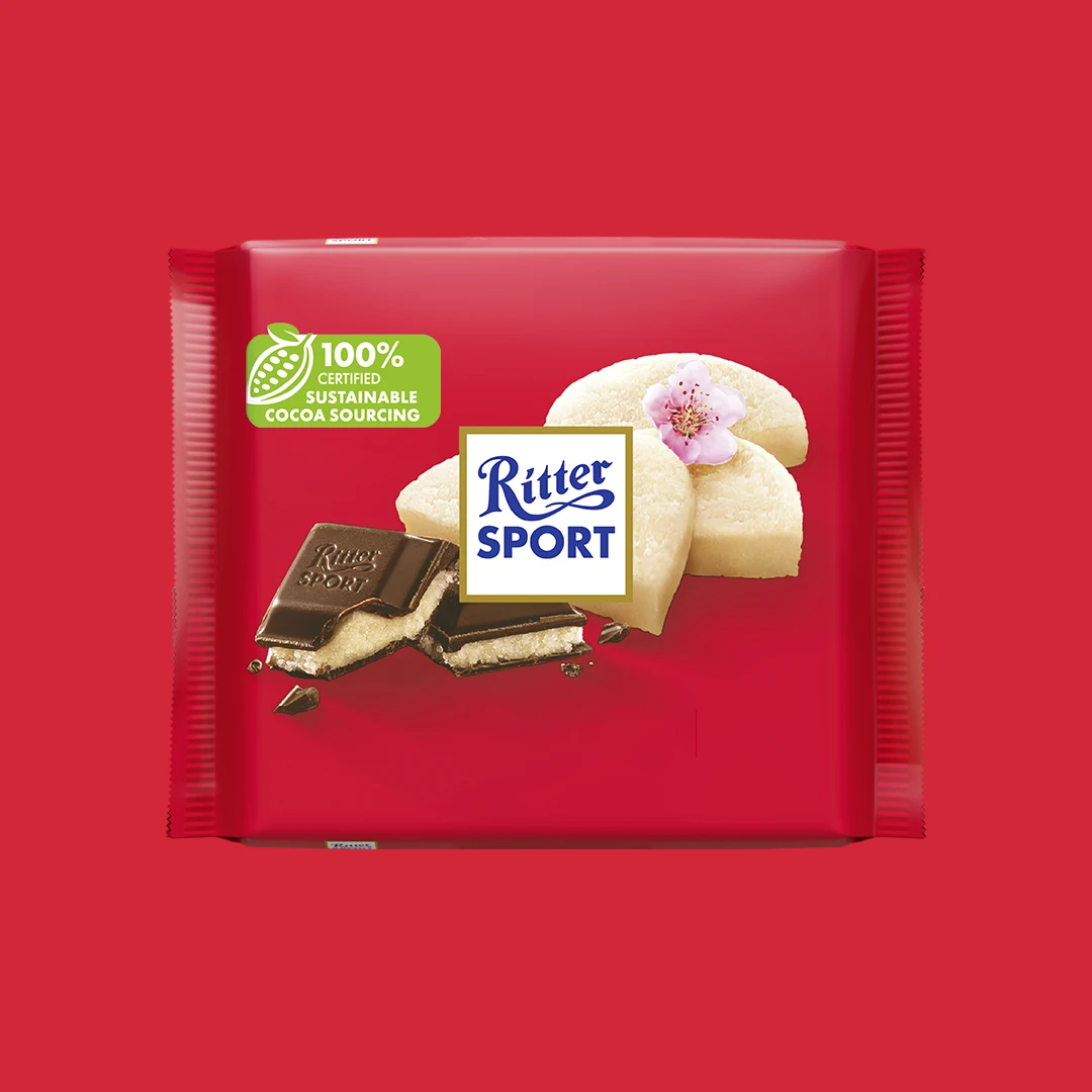 شکلات تخته ای ریتر اسپرت با طعم شیرینی وزن 100 گرم - Ritter Sport Marzipan