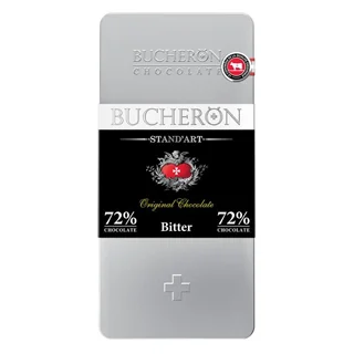 شکلات تخته ای شیری بوچرون با طعم تلخ 72% وزن 100 گرم - BUCHERON STAND'ART