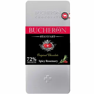 شکلات تخته ای شیری بوچرون 72% با طعم رزماری تند وزن 100 گرم - BUCHERON STAND'ART