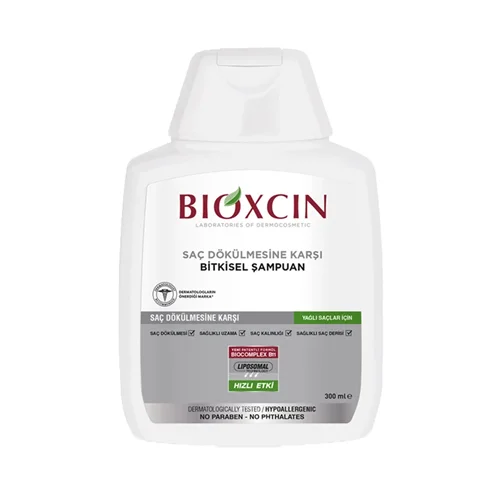 شامپو ضد ریزش مو بیوکسین Bioxcin مدل کلاسیک مناسب موی چرب حجم 300 میل