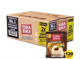 کاپوچینو فوری تورابیکا اصل ، کارتن 12 بسته ای عمده- TORA BIKA Cappuccino