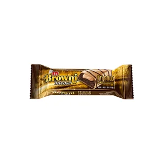 کیک براونی اینتنس گلد با روکش و مغز شکلات سفید کاراملی 48 گرم اتی ETi Browni intense