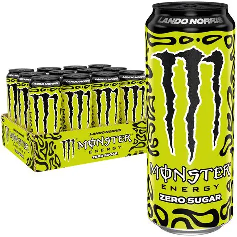 انرژی زا مانستر اروپایی 500 میلی لیتر (بدون قند) - Monster Lando Norris بسته 12 عددی عمده