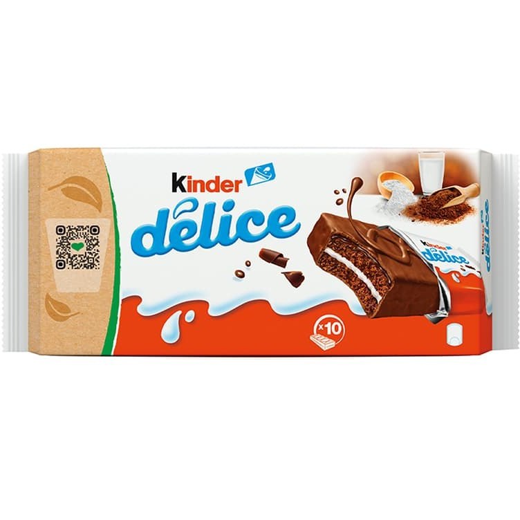 کیک شکلاتی کیندر 39 گرم بسته 10 عددی - Kinder Delice