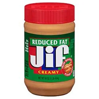 کره بادام زمینی آمریکایی رژیمی کم چرب جیف Jif مدل CREAMY REDUCED FAT