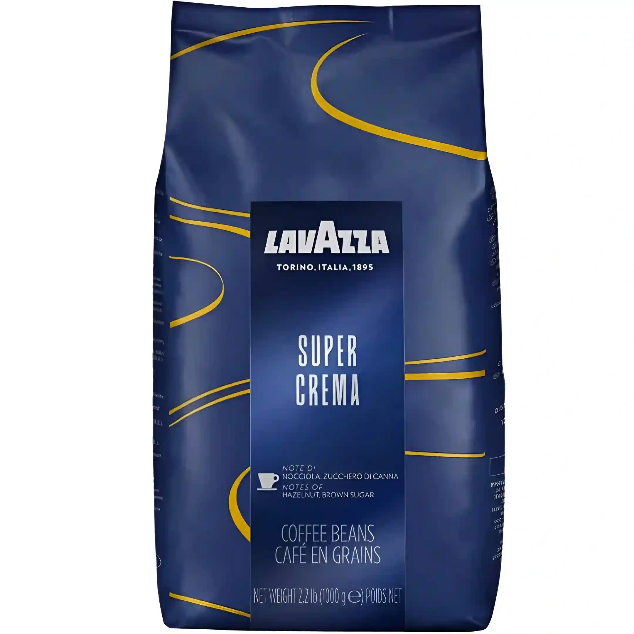 دانه قهوه لاوازا سوپر کرما اورجینال 1 کیلوگرم - LAVAZZA SUPER CREMA