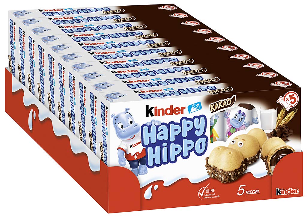 شکلات کیندر هپی هیپو شکلاتی بسته 5 تایی 100 گرم کارتن 10 تایی - Kinder Happy Hippo