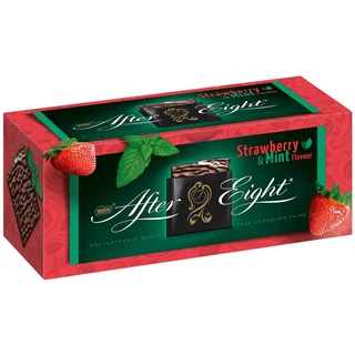 شکلات افتر ایت ۲۰۰ گرم با طعم توت فرنگی و نعناع - After Eight