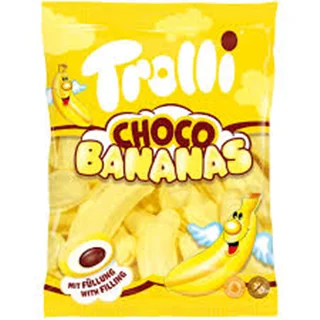 مارشمالو ترولی طعم موز و شکلات 150 گرم Trolli Choco Bananas