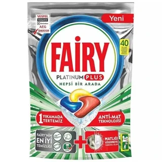 قرص ماشین ظرفشویی فیری FAIRY PLATINUM PLUS تعداد 40 عددی