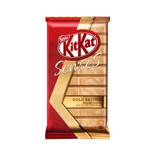 شکلات سفید با کارامل کیت کت سنسز گلد ادیشن نستله 112 گرم