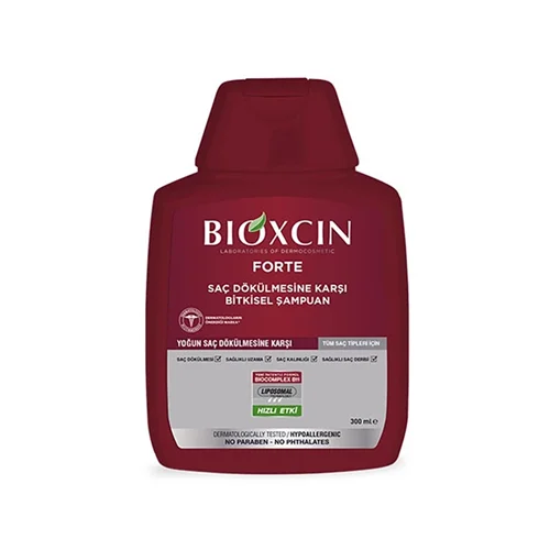 شامپو ضد ریزش مو بیوکسین Bioxcin مدل فورته مناسب تمامی موها حجم 300 میل