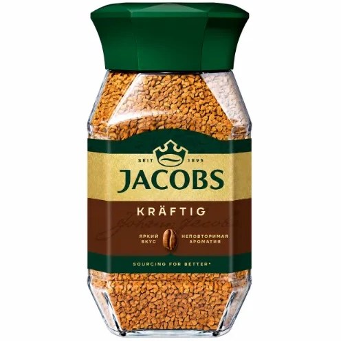 قهوه فوری جاکوبز سری کرفتیگ روسیه 190 گرمی - JACOBS CRAFTIG - تاریخ انقضا 2028/06