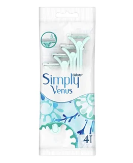 ژیلت زنانه 2 تیغه مدل simply venus بسته 4 عددی