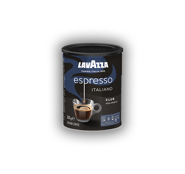 پودر قهوه  لاوازا اسپرسو ایتالیانو کلاب 250 گرم فلزی - LAVAZZA ESPRESSO CLUB