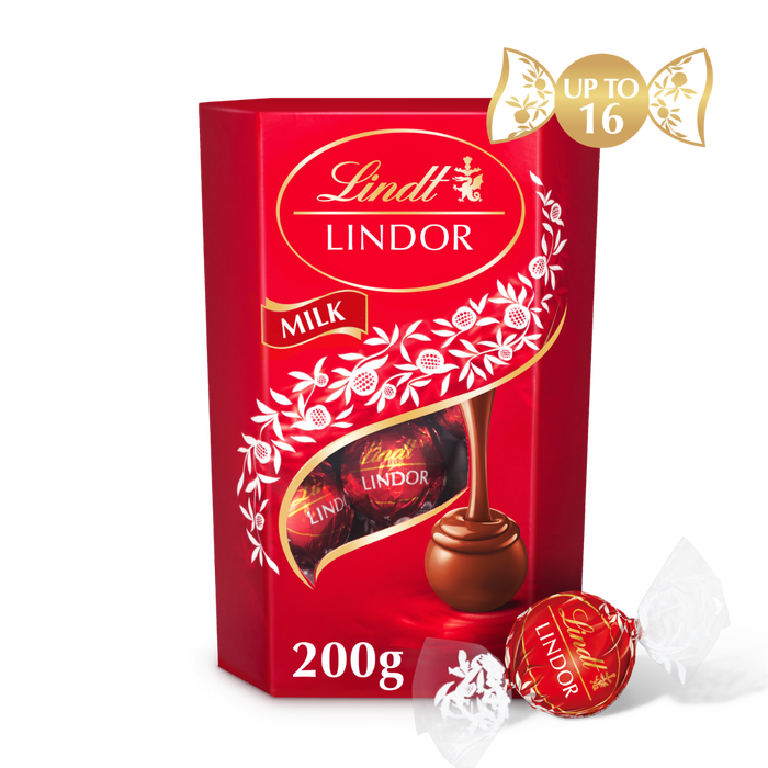 شکلات کادویی لینت لیندور با طعم شیری وزن 200 گرم - Lindt LINDOR