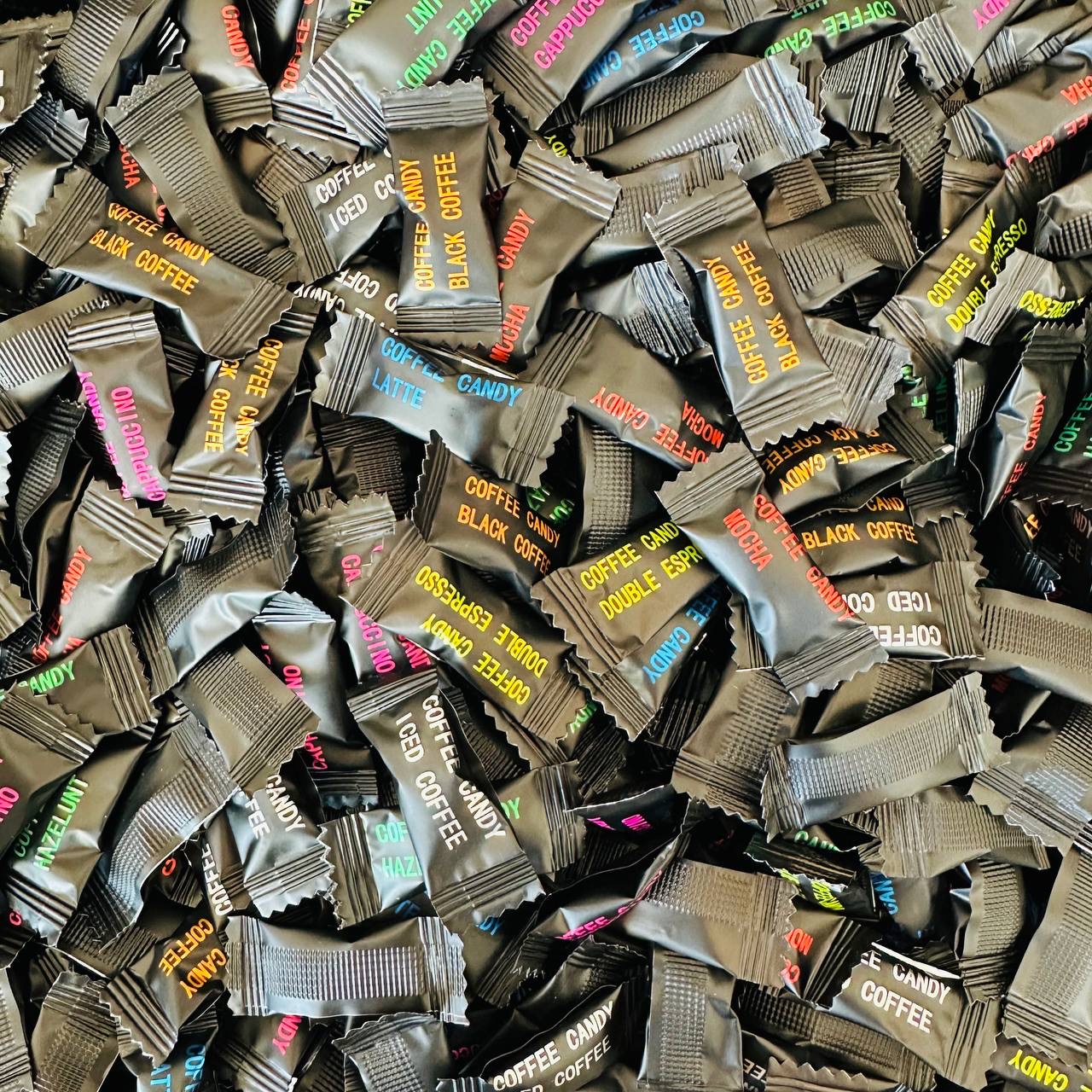 قرص قهوه کافی کندی COFFEE CANDY میکس 7 طعم وزن 1 کیلوگرم
