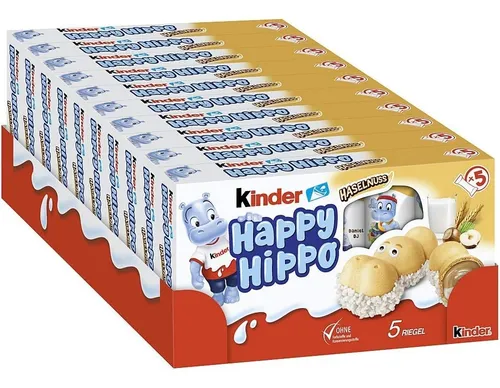 شکلات کیندر هپی هیپو فندقی بسته 5 تایی 100 گرم کارتن 10 تایی - Kinder Happy Hippo