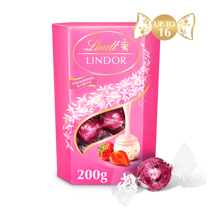 شکلات کادویی لینت لیندور با طعم توت فرنگی وزن 200 گرم - Lindt LINDOR