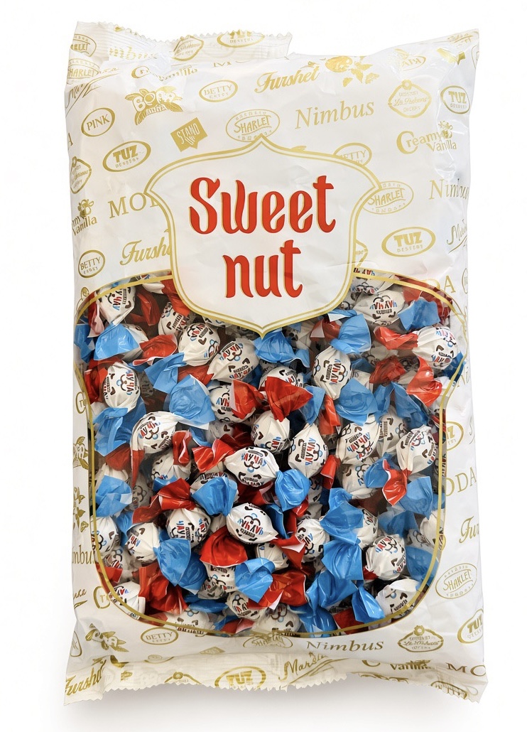 شکلات مغزدار سوئیت نات با طعم فندق و کرم کاکائو وزن 500 گرم- Sweet Nut